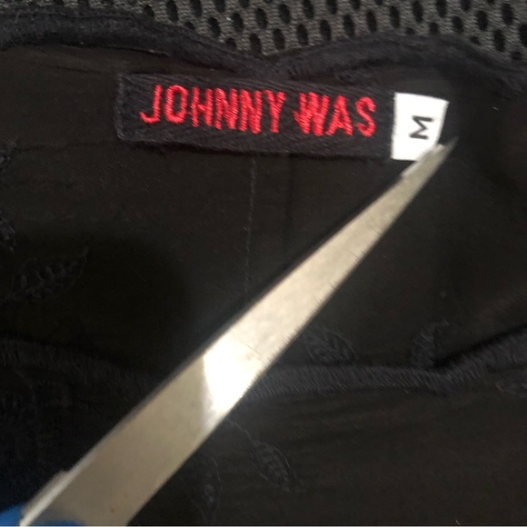 JOHNNY WAS| Boho Floral Embroidered Black Blouse Tunic - Picture 4 of 4